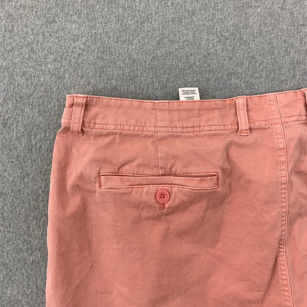 Vineyard Vines Island Shorts 40 Pink Flat Front Chino 7